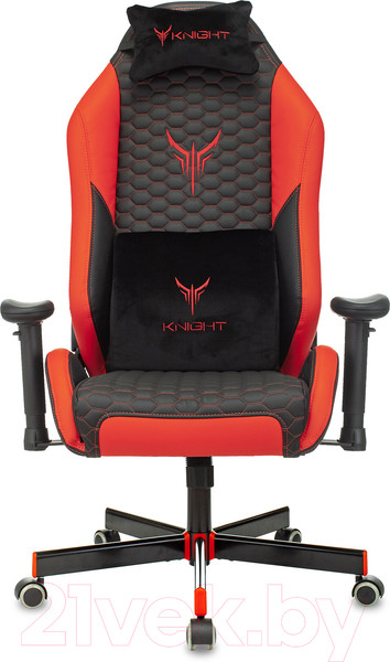 Изображение товара Кресло геймерское Бюрократ Knight Neon (черный/красный экокожа)