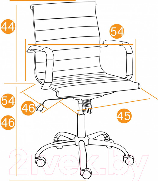 Изображение товара Кресло офисное Tetchair Urban-Low флок (синий)
