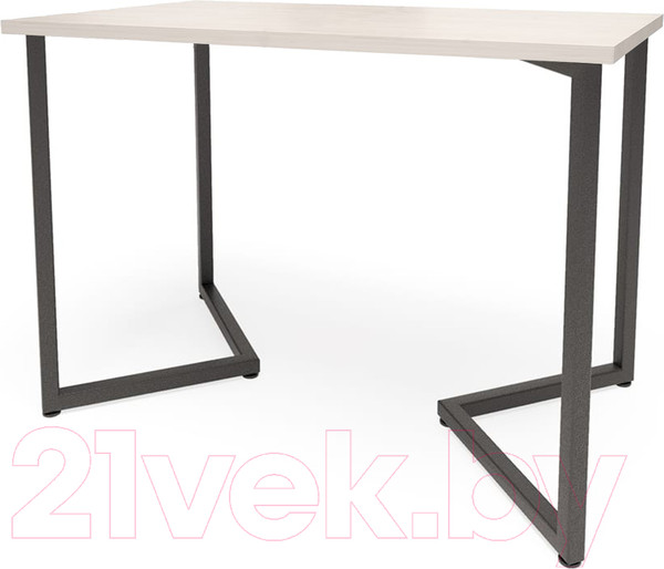 Изображение товара Обеденный стол Millwood Лофт Лондон Л 120x70x75 (дуб белый Craft/металл черный)