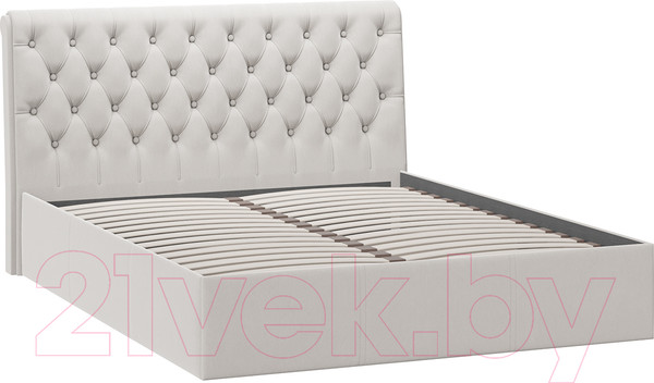 Изображение товара Двуспальная кровать ТриЯ Скарлет универсальная тип 1 160x200 (велюр бежевый)