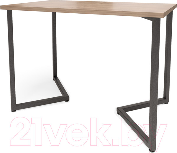 Изображение товара Обеденный стол Millwood Лофт Лондон Л 130x80x75 (дуб табачный Craft/металл черный)