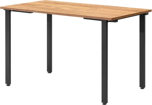 Изображение товара Обеденный стол Millwood Прага Л18 120x70 (дуб золотой крафт/металл черный)