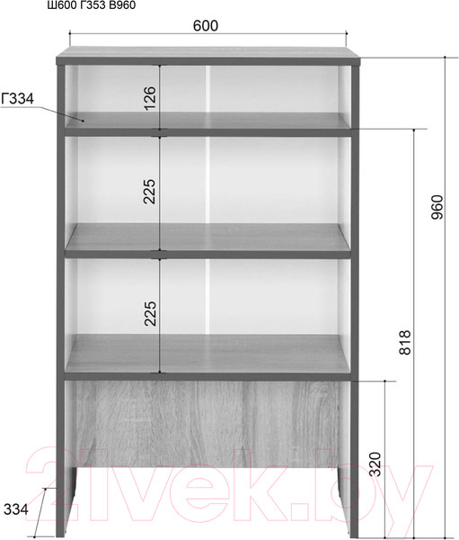 Изображение товара Тумба Аквилон Эльза №5 (ясень анкор светлый)
