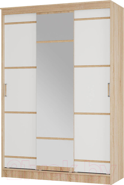 Изображение товара Шкаф-купе BTS Сакура 1.5м (дуб сонома/белый)