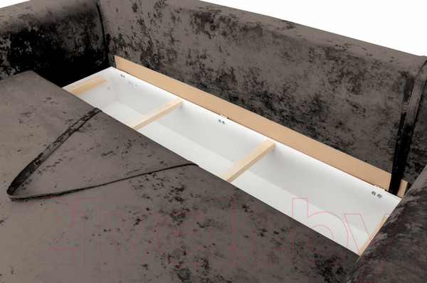 Изображение товара Диван Мебельград Милан Стандарт (тиффани коричневый)