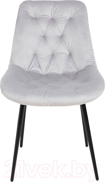 Изображение товара Стул Алвест AV 435 (светло-серый бархат/черный)