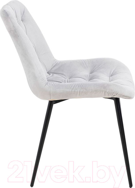 Изображение товара Стул Алвест AV 435 (светло-серый бархат/черный)