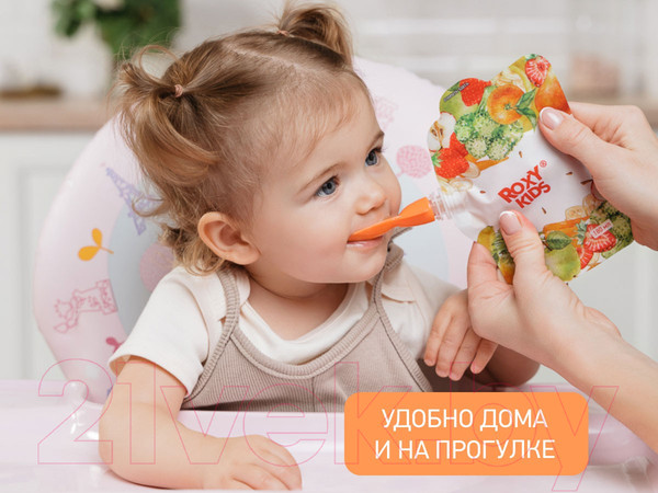 Изображение товара Набор ложек для пакетов с детским питанием Roxy-Kids Для пакетов с детским питанием / RFD-004 (2шт)