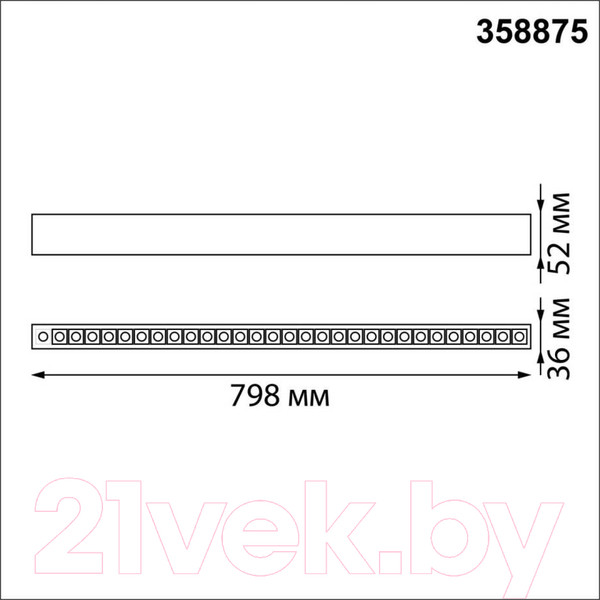 Изображение товара Светильник линейный Novotech Iter 358875 (белый)