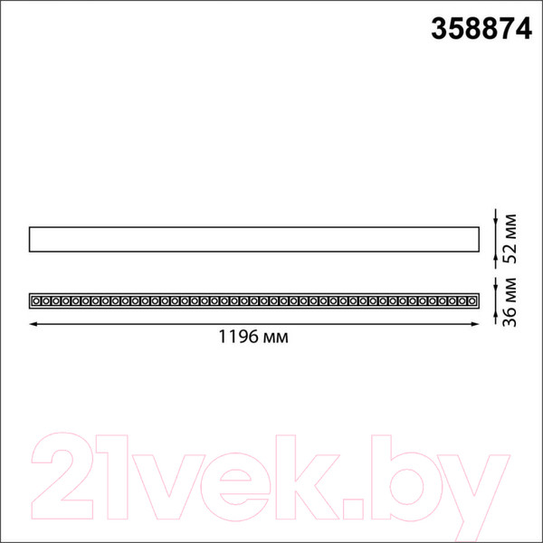 Изображение товара Светильник линейный Novotech Iter 358874 (черный)