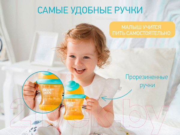 Изображение товара Поильник Roxy-Kids RFD-008-B (медовый)