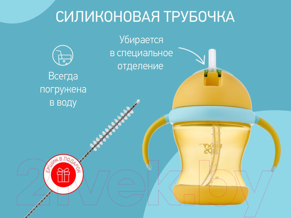 Изображение товара Поильник Roxy-Kids RFD-008-B (медовый)