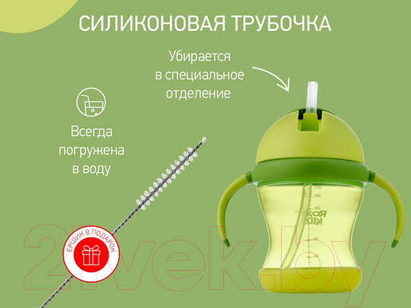 Изображение товара Поильник Roxy-Kids RFD-008-G (лайм)