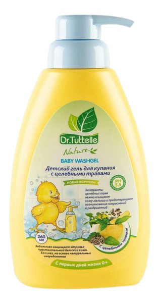 Изображение товара Гель для душа детский Dr.Tuttelle С целебными травами / DT059 (260мл)
