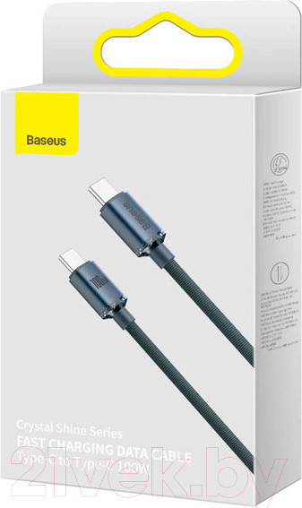 Изображение товара Кабель Baseus Crystal Shine Series / CAJY000701 (2м, черный)