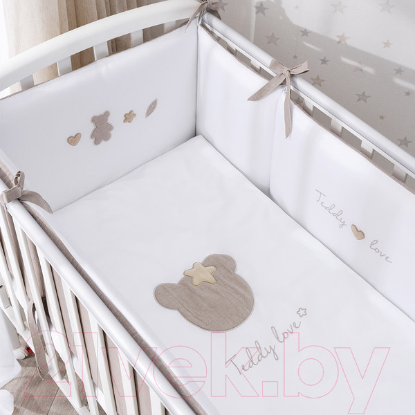 Изображение товара Комплект постельный для малышей Perina Teddy Love / ТЛ6-01.12 (6пр, песочный)
