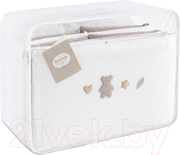 Изображение товара Комплект постельный для малышей Perina Teddy Love / ТЛ6-01.12 (6пр, песочный)