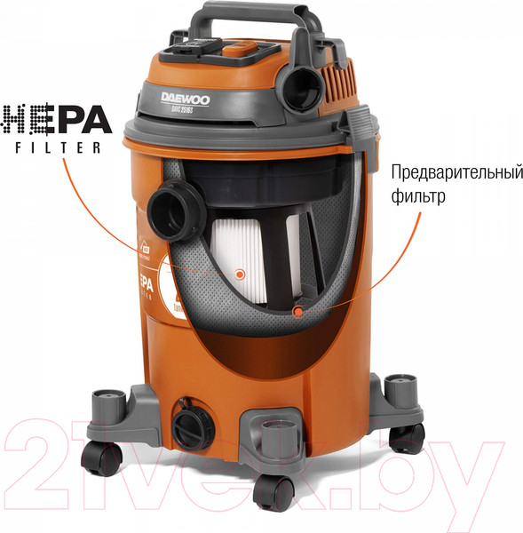 Изображение товара Профессиональный пылесос Daewoo Power DAVC 2516S