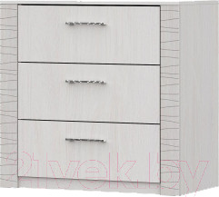 Изображение товара Комод SV-мебель Гамма 20 Серия №4 3 ящика (ясень анкор светлый/сандал светлый)