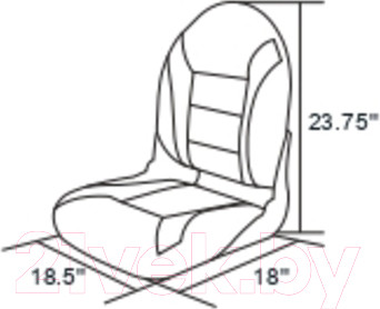 Изображение товара Сиденье для лодки Ho Star Limited 75189 (серый/красный)