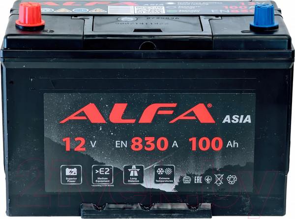 Изображение товара Автомобильный аккумулятор ALFA battery Asia JL 830A (100 А/ч)