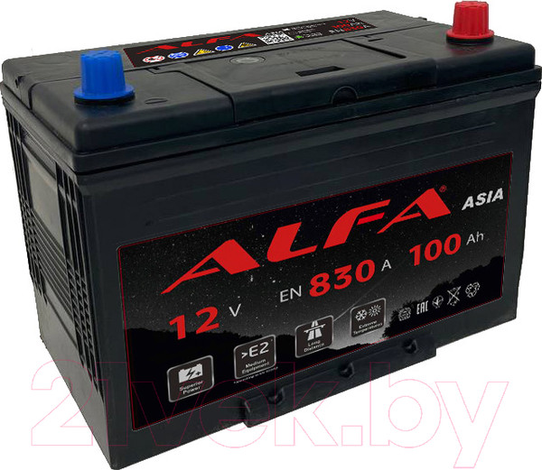 Изображение товара Автомобильный аккумулятор ALFA battery Asia JR 830A (100 А/ч)