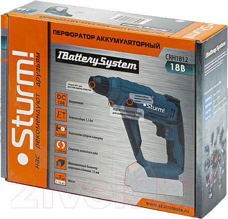 Изображение товара Перфоратор Sturm! CRH1812