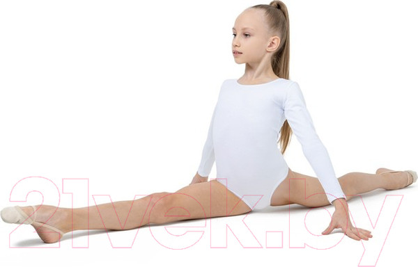 Изображение товара Купальник для художественной гимнастики Grace Dance 871223 (р-р 34, белый)
