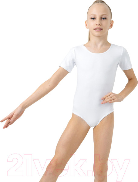 Изображение товара Купальник для художественной гимнастики Grace Dance 871228 (р-р 30, белый)