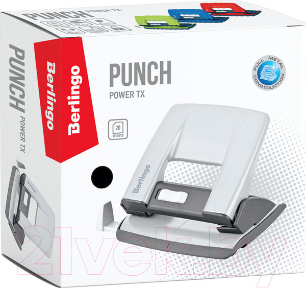 Изображение товара Дырокол Berlingo Power TX / KPh_20180 (зеленый)