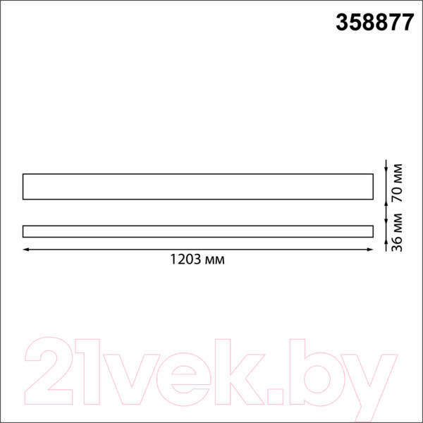 Изображение товара Светильник линейный Novotech Iter 358877 (белый)