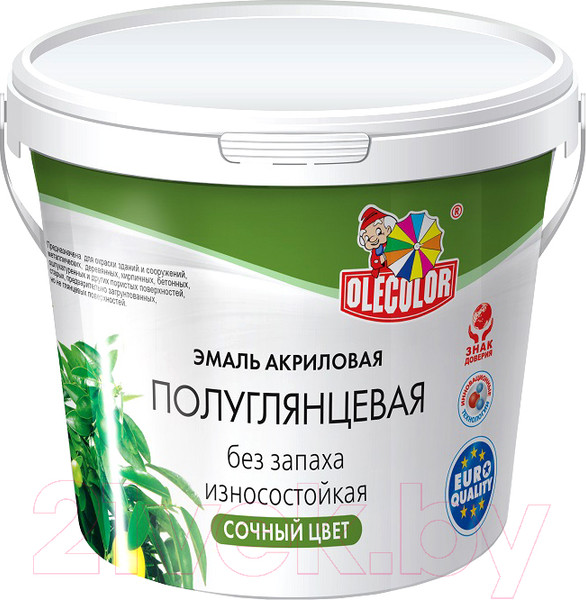 Изображение товара Эмаль Olecolor Полуглянцевая (2кг, сиреневый)
