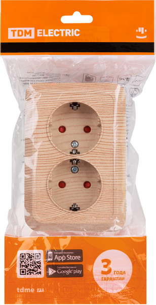 Изображение товара Розетка TDM Ладога SQ1801-0443 (сосна)