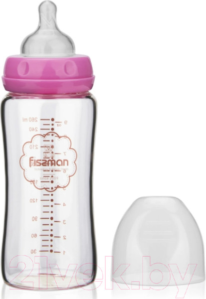 Изображение товара Бутылочка для кормления Fissman 9165 (розовый)