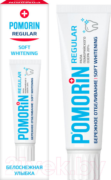 Изображение товара Зубная паста Pomorin Regular Бережное отбеливание (100мл)