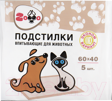 Изображение товара Одноразовая пеленка для животных Modum Zoooo Normal 60x60 (100шт)