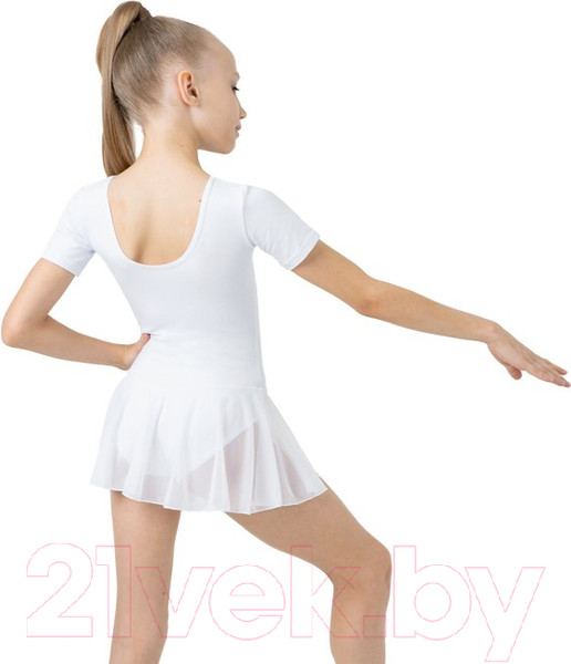 Изображение товара Купальник для художественной гимнастики Grace Dance 2620713 (р-р 32, белый)