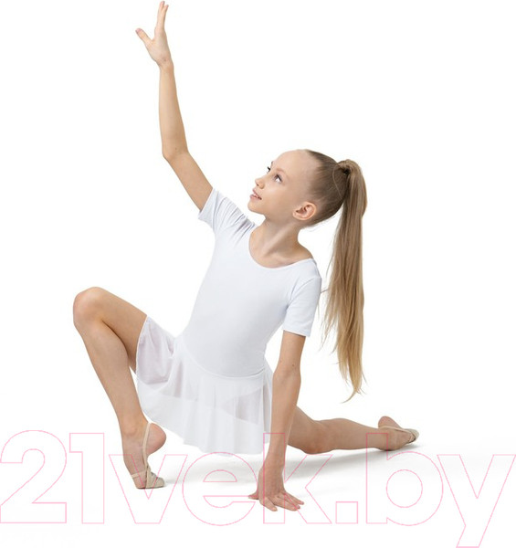 Изображение товара Купальник для художественной гимнастики Grace Dance 2620713 (р-р 32, белый)
