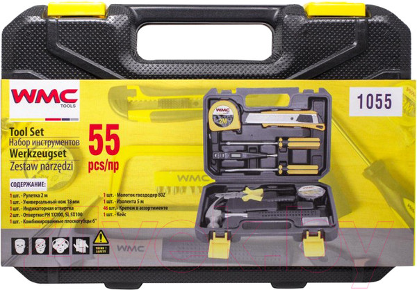 Изображение товара Универсальный набор инструментов WMC Tools 1055(51085)