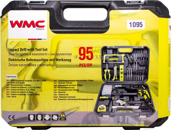 Изображение товара Универсальный набор инструментов WMC Tools WMC-1095 (50786)