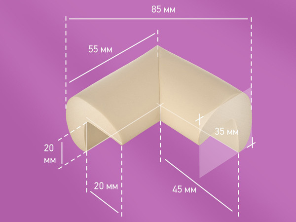 Изображение товара Набор накладок защитных для мебели Roxy-Kids RCG-003 (4шт)
