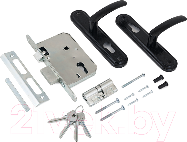 Изображение товара Замок врезной Омега ЗВ7.02 (черный)