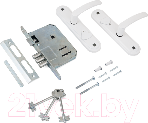 Изображение товара Замок врезной Омега ЗВ9.1-02 (белый)