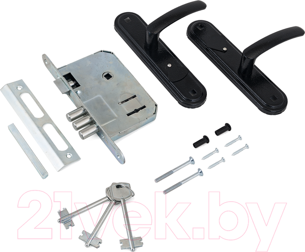 Изображение товара Замок врезной Омега ЗВ9.1-02 (черный)