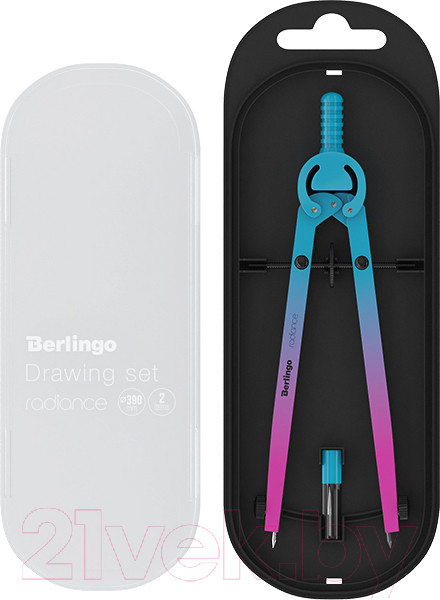 Изображение товара Готовальня Berlingo Radiance / DS_01002c (розовый/голубой градиент)