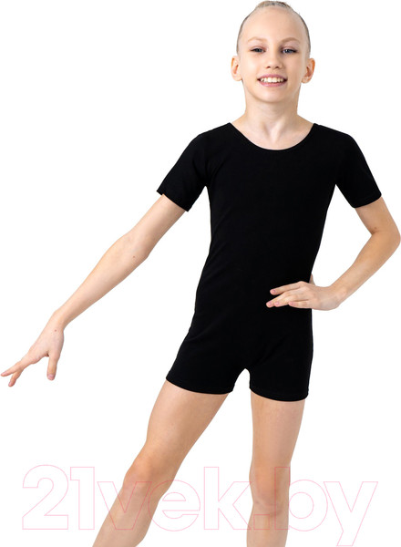 Изображение товара Комбинезон гимнастический Grace Dance 1431669 (р-р 38, черный)