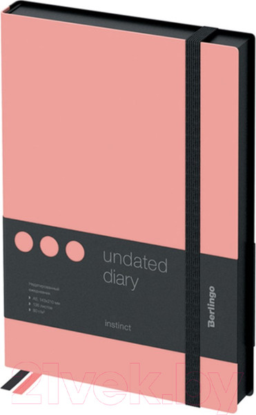 Изображение товара Ежедневник Berlingo Instinct A5 / UD0_91501 (136л, черный/фламинго)