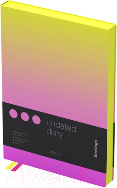 Изображение товара Ежедневник Berlingo Radiance A5 / UD0_93501 (136л, желтый/розовый градиент)