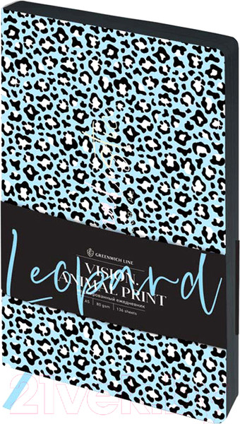 Изображение товара Ежедневник Greenwich Line Vision. Animal print. Leopard A5 / ENA5_38810 (136л)