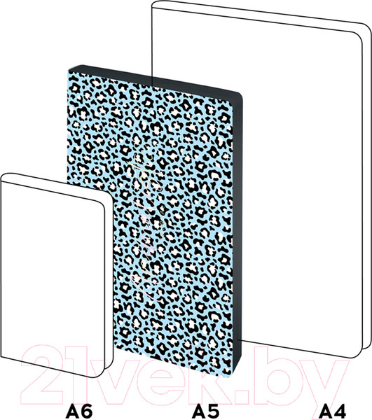 Изображение товара Ежедневник Greenwich Line Vision. Animal print. Leopard A5 / ENA5_38810 (136л)